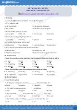 Đề thi học kì 1 Tiếng Anh 7 Right on! - Đề số 1